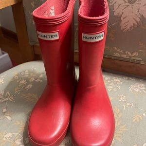 Red Original Hunter Boots Size 10UK/11B/12G